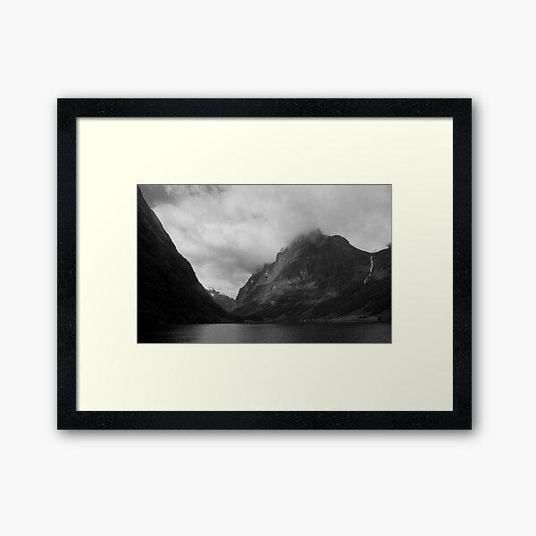 Fjord scene, Norway Framed Art Print