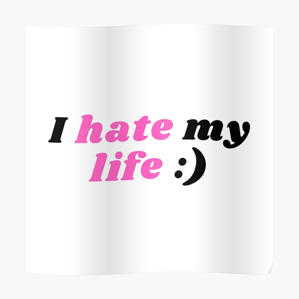I Hate My Life Mood 24: 7 Notebook: 6x9 inches - 110 graph paper, quad  ruled, squared, grid paper pages - Greatest sarcasm humor mood Journal -  Gift, Present Idea : Paperback