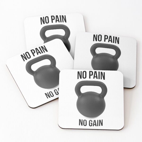 Item preview, no pain no gain dumbells 	 designed and sold by foxxyapparel.