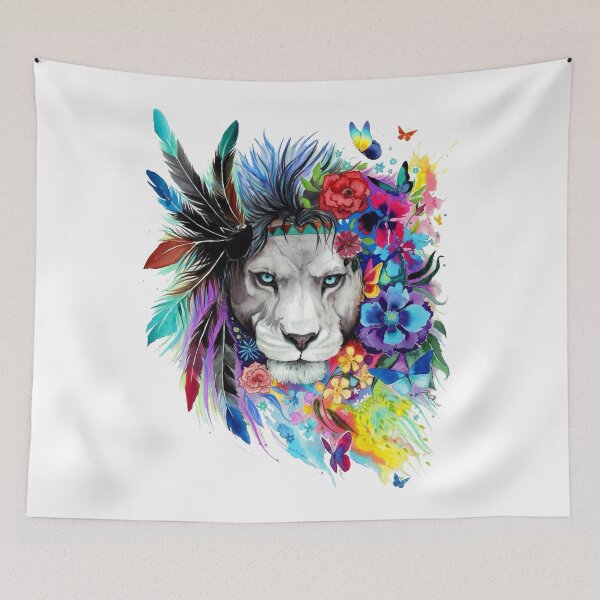 Item preview, Wild Natural Colorful Lion - designed and sold by DeesignR.