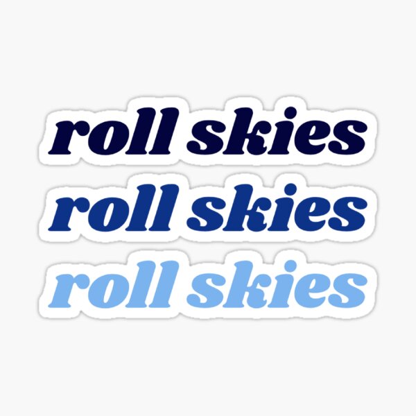 Item preview, "Roll Skies" Sticker designed and sold by sammiespo.