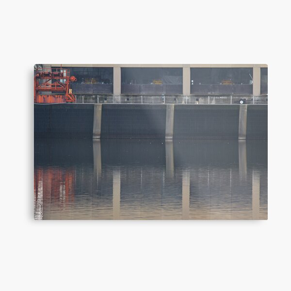 Dam Reflections Metal Print