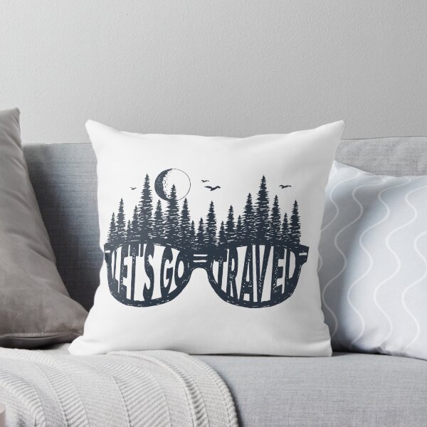 Item preview, Let's Go Travel. Forest, Sunglasses, Adventure. Motivational Quote designed and sold by Sloth Astronaut.