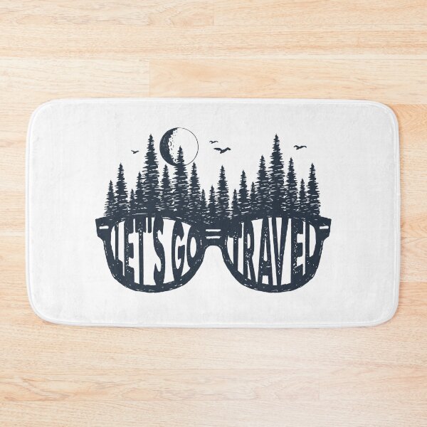 Item preview, Let's Go Travel. Forest, Sunglasses, Adventure. Motivational Quote designed and sold by Sloth Astronaut.