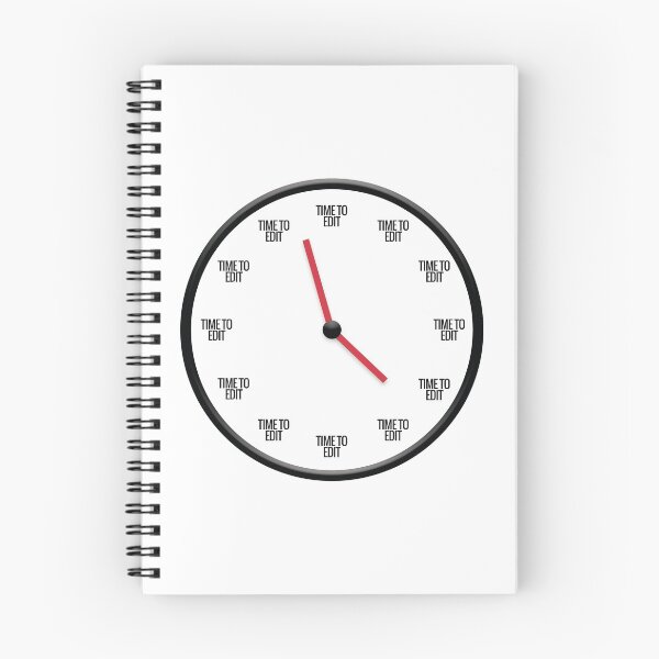 Item preview,  ¡Este divertido reloj siempre te recordará que debes ponerte a trabajar!
¿Buscas un regalo para el editor en tu vida? ¡Esta tienda tiene muchas opciones!
 designed and sold by lillywhy.