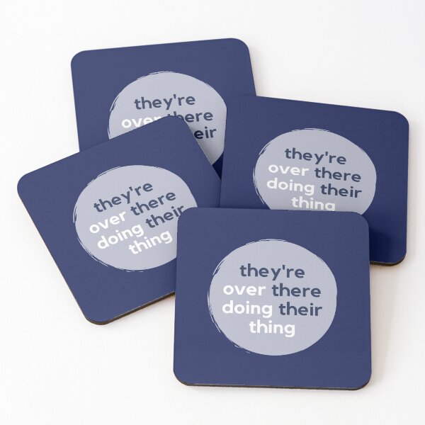 Item preview, They’re Over There Doing Their Thing - English Grammar designed and sold by heyitsclara.