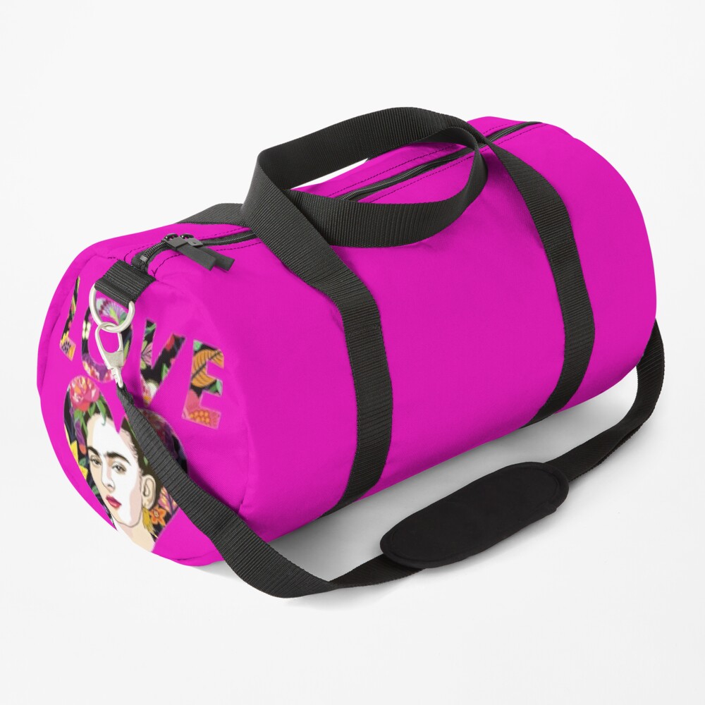 LOVE- Frida Kahlo Version Duffle Bag