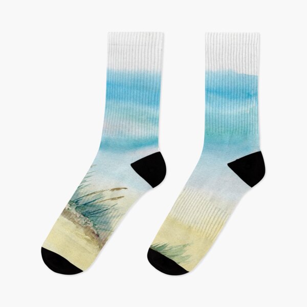 Item preview, Seaside Ocean Dune Beach Watercolor Scene designed and sold by BeUTwo.