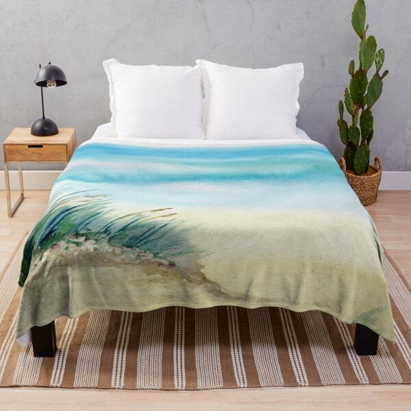 Item preview, Seaside Ocean Dune Beach Watercolor Scene designed and sold by BeUTwo.