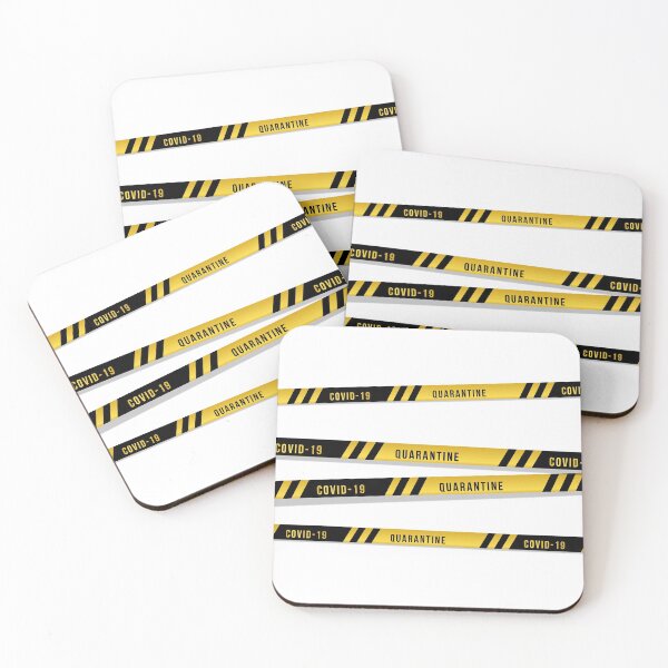 Item preview, quarantine yellow warning	 designed and sold by foxxyapparel.