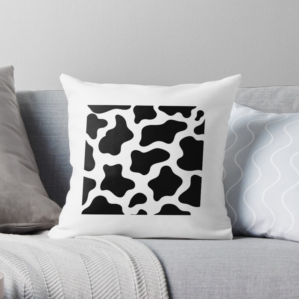 cow print throw pillows