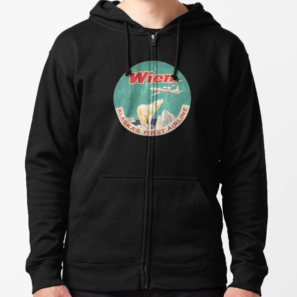 Wien Air Alaska's first airline Zipped Hoodie