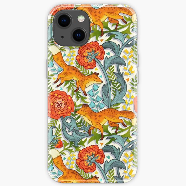 Art Nouveau Foxes iPhone Soft Case
