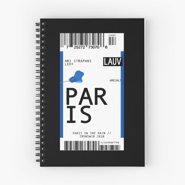 Item preview, lauv paris in the rain: plane ticket designed and sold by kingofmyheart.