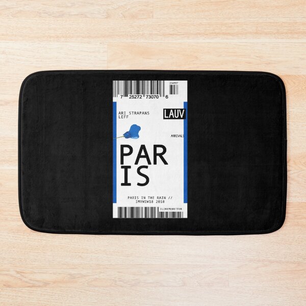 Item preview, lauv paris in the rain: plane ticket designed and sold by kingofmyheart.