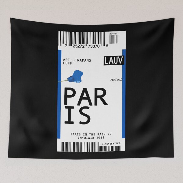 Item preview, lauv paris in the rain: plane ticket designed and sold by kingofmyheart.