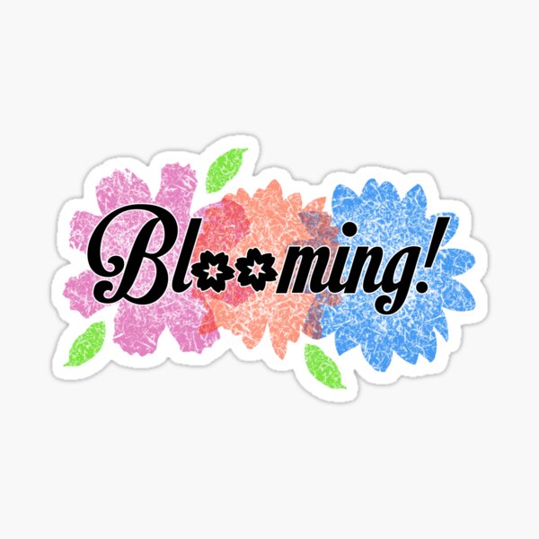 Blooming! logo Sticker