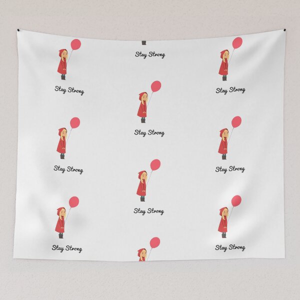 Item preview, Stay Strong girl | red ballon  designed and sold by EnlightParis.
