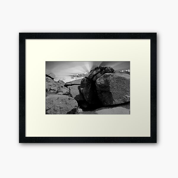 Dartmoor Tor Rocks Framed Art Print