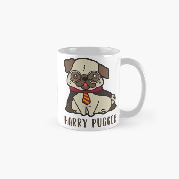 Funny Pug, Harry Pugger Classic Mug