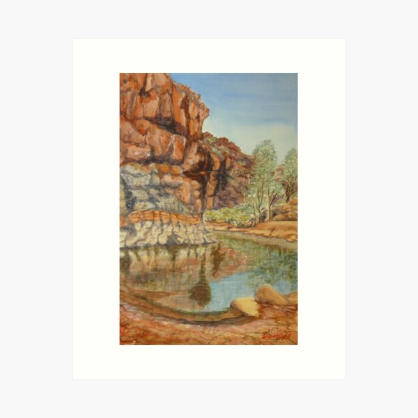 Item preview, Barraranna Waterhole, Flinders Ranges designed and sold by Virginia  Coghill.
