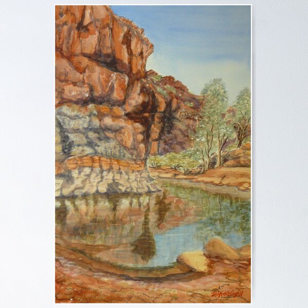 Item preview, Barraranna Waterhole, Flinders Ranges designed and sold by Virginia  Coghill.