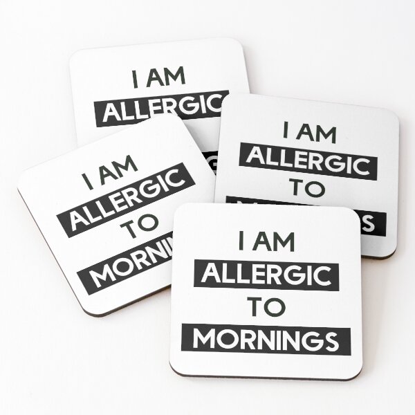 Item preview, I am allergic to mornings designed and sold by ryspayevkaisar.