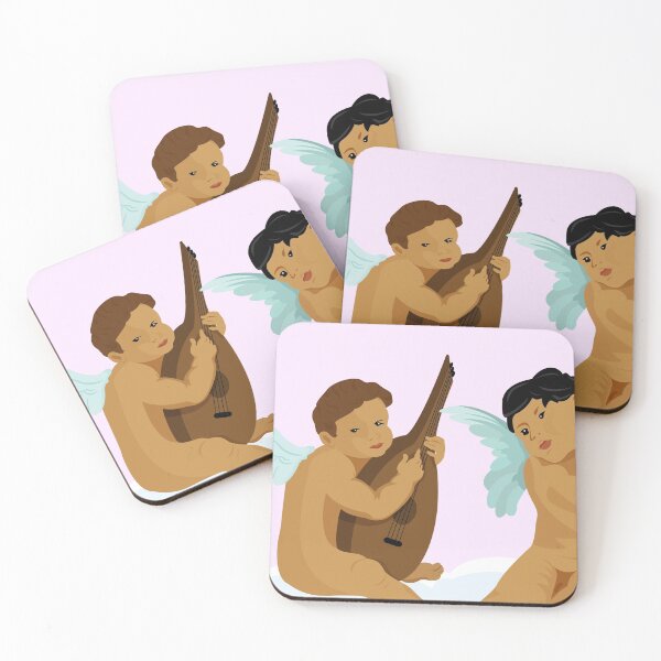 Item preview, Cherubs playing music designed and sold by MAS Graphic Design.