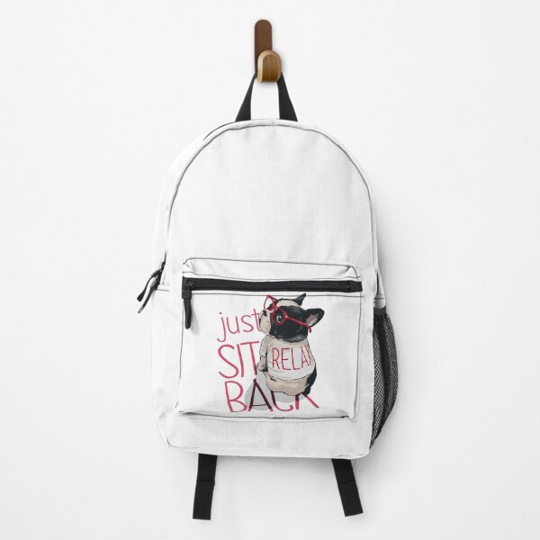 Item preview, funny dog say: "just sit relax back" # stay home please ;) designed and sold by chahdoud.