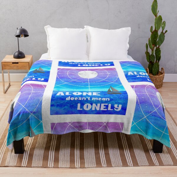 Item preview, Alone Doesn't Mean Lonely Watercolour Painting designed and sold by Rebekah Melville.
