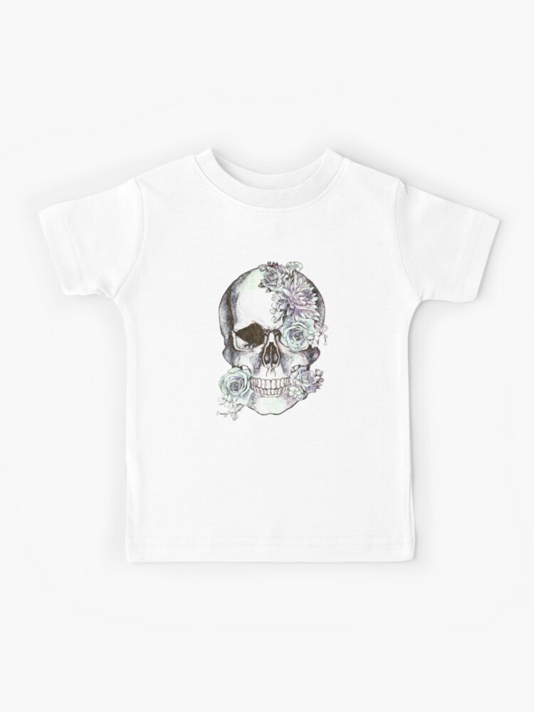 Design By Humans watercolor flower Boys Youth Graphic T Shirt 