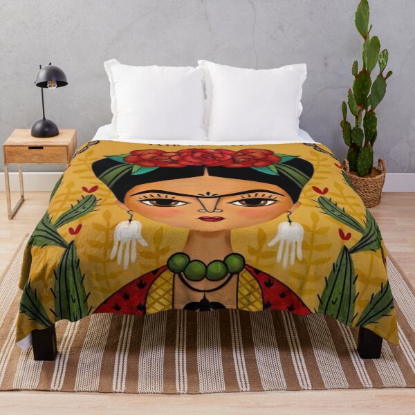 Illustration de Frida Kahlo Plaid