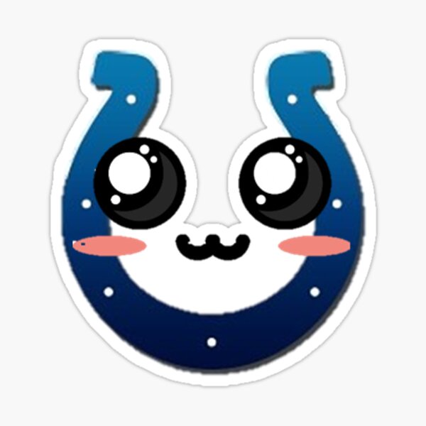 Colts Foot Ball Kawaii Character Sticker