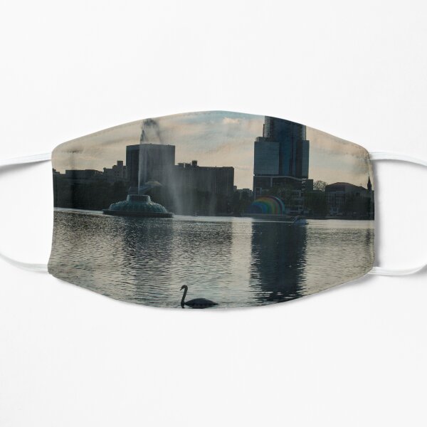 Sunset at the Lake Flat Mask
