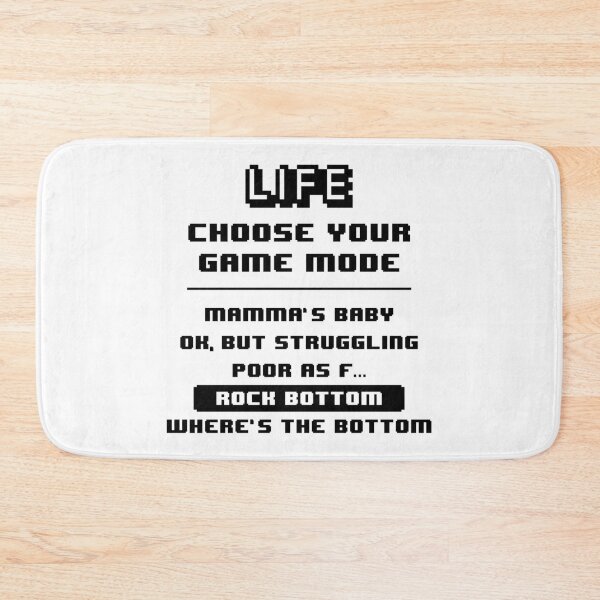 Item preview, Life Game Mode - Rock Bottom designed and sold by crismk.