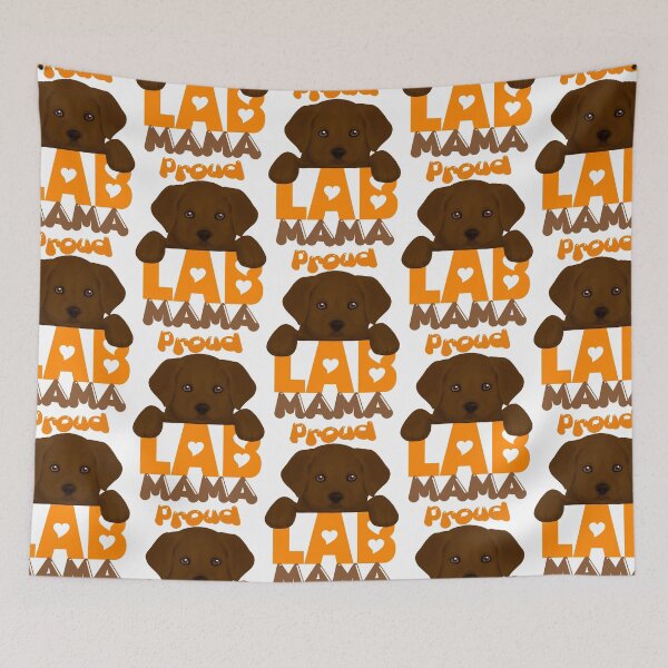 Item preview, Proud Lab Mama (chocolate puppy)! Especially for Labrador Retriever Puppy owners! designed and sold by rs-designs.