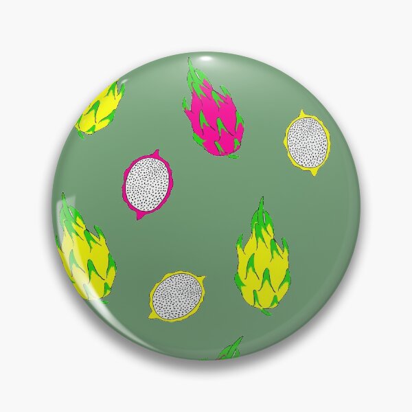 Item preview, Khaki Dragon fruit print designed and sold by Pippywhippy.
