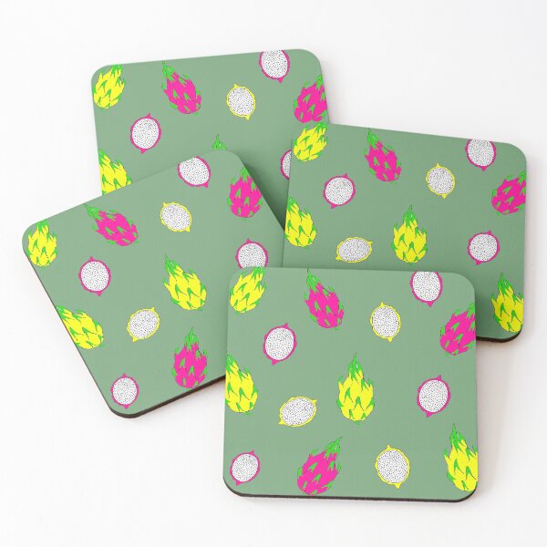 Item preview, Khaki Dragon fruit print designed and sold by Pippywhippy.