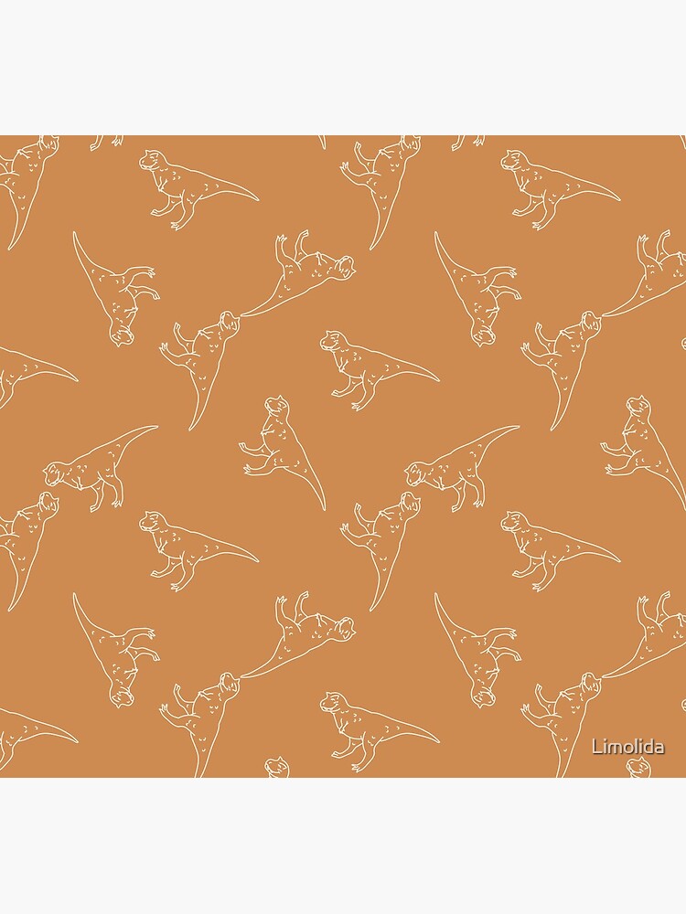 Cute Carnotaurus dinosaur with plant gender neutral baby pattern. Simple  whimsical minimal earthy 2 tone color. Kids nursery wallpaper or boho  cartoon animal fashion. iPhone Wallet for Sale by Limolida