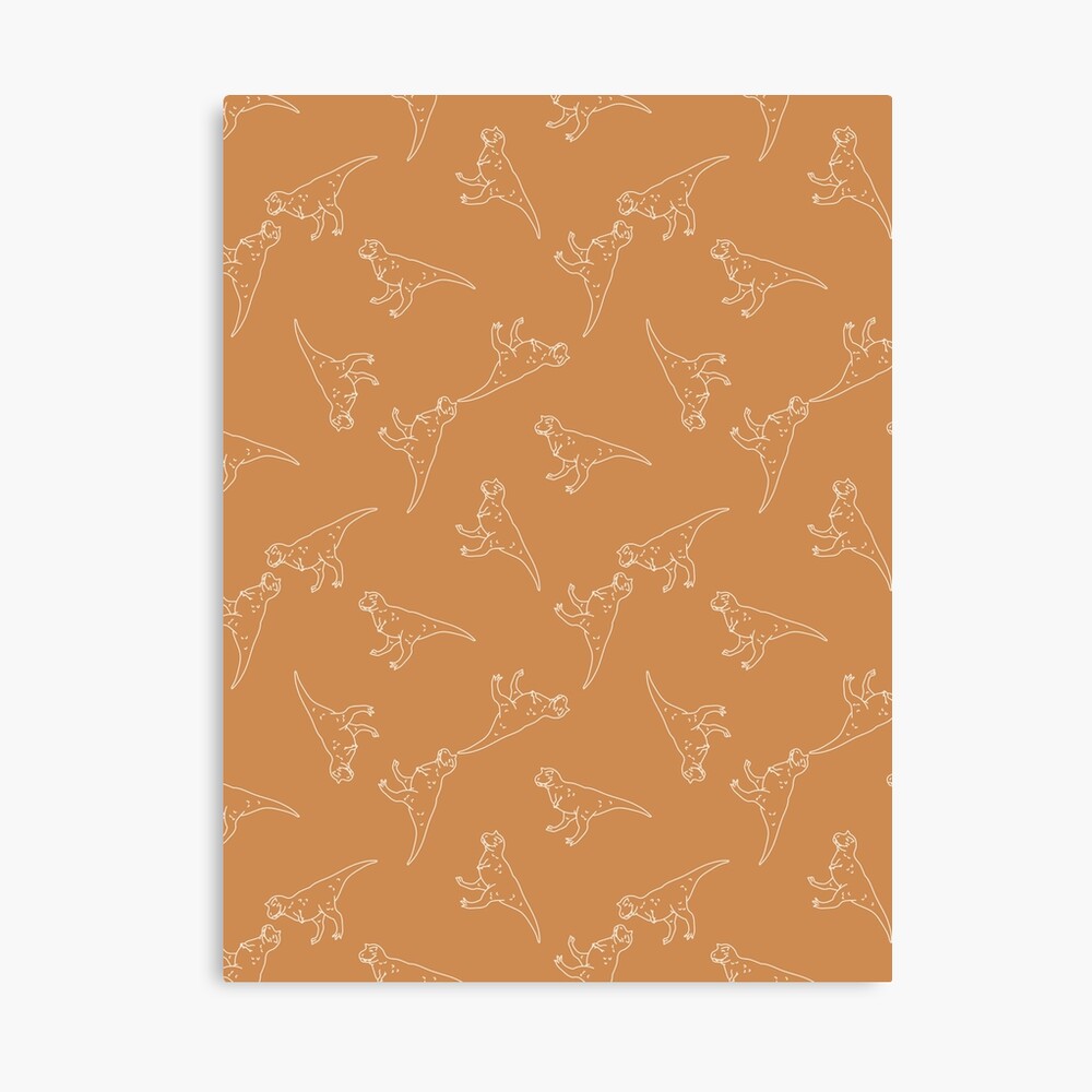 Cute Carnotaurus dinosaur with plant gender neutral baby pattern. Simple  whimsical minimal earthy 2 tone color. Kids nursery wallpaper or boho  cartoon animal fashion. iPhone Wallet for Sale by Limolida