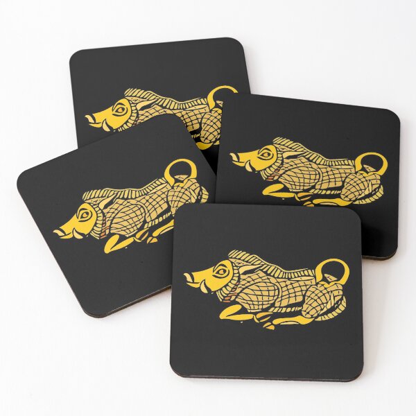 Item preview, Scythian wild boar at a gallop - timeless abstraction designed and sold by LeahHa.