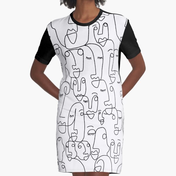 Item preview, Minimalist Abstract Line Faces designed and sold by ❤ stickers by bee ❤.
