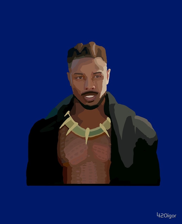 The white hooded vest worn by Erik Killmonger (Michael B. Jordan) in the  movie Black Panther: Wakanda Forever