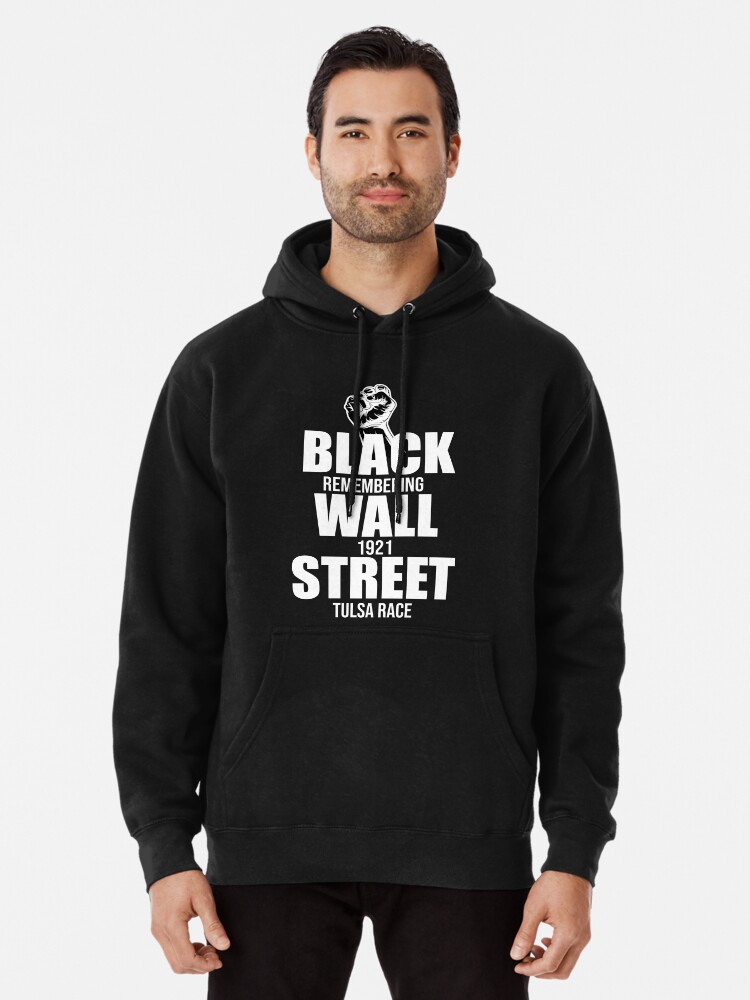 black wall street hoodie