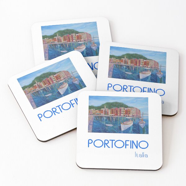 Item preview, Retro Poster Portofino Mediterranean Pearl Of The Italian Riviera designed and sold by artshop77.