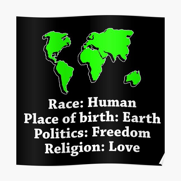 A Race, A Place Of Birth Poster