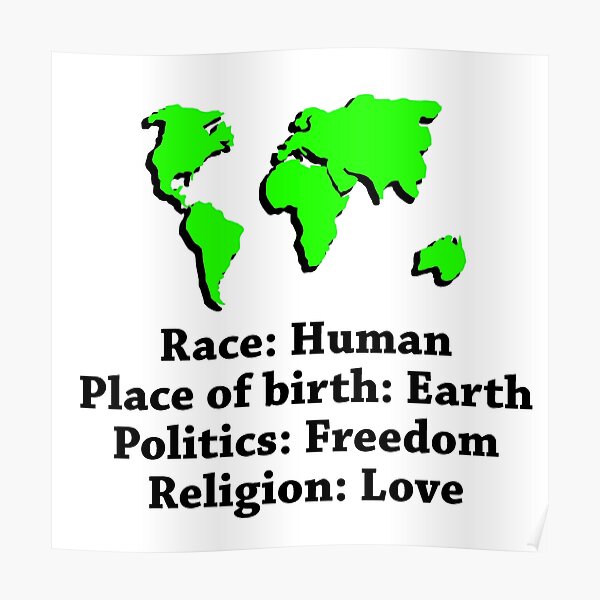 A Race, A Place Of Birth Poster