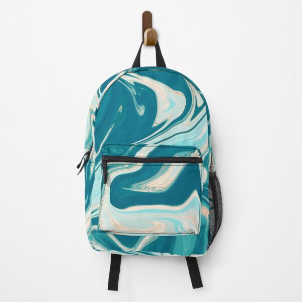 Item preview, Teal Dream Abstract Liquid Marble designed and sold by BirdShapes.