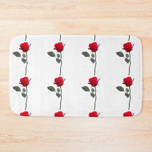 Item preview, RED ROSE PATTERN ART ON WHITE designed and sold by sharlesart.