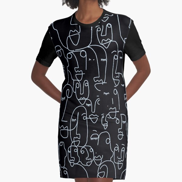 Item preview, Minimalist Abstract Line Faces designed and sold by ❤ stickers by bee ❤.